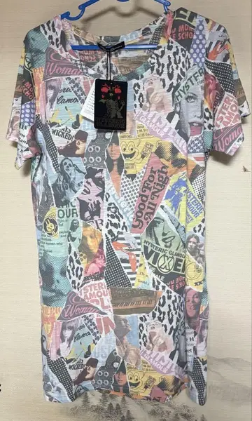 미사용 택 포함 HYSTERIC GLAMOUR 티셔츠 멀티 컬러 브린트