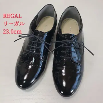 REGAL 리걸 에나멜 레이스업 슈즈 페이턴트 23cm 블랙