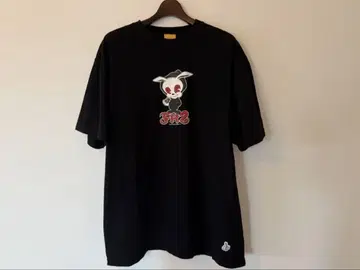 FR2 티셔츠 빅 프린트 토끼 블랙 [XL] FXKINGRABBITS