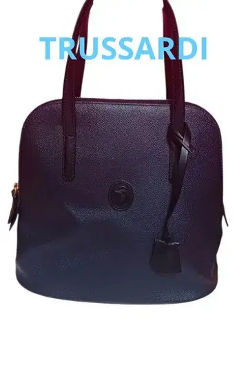 TRUSSARDI 가죽 2 way 백 이탈리아제 다크 블루