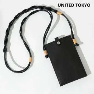 UNITED TOKYO 스마트폰 케이스 숄더백 사코슈 블랙