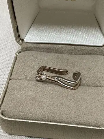 ete 에테 바이컬러 이어 커프