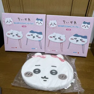 치이카와 오카오 테이블 저반발 쿠션 치이카와 하치와레