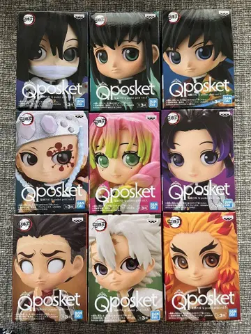 귀멸의 칼날 Qposket 피규어 9개 세트