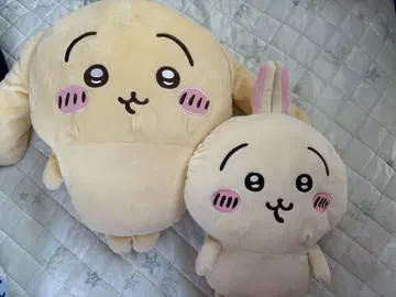 귀가 처진 토끼 초대형 봉제 인형 & 토끼 백팩 세트