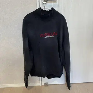 GUESS USA 하이넥 트레이닝복 블랙 2XL 사이즈