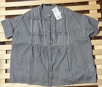 Do+Jeans 체크 무늬 반팔 셔츠 프리 사이즈