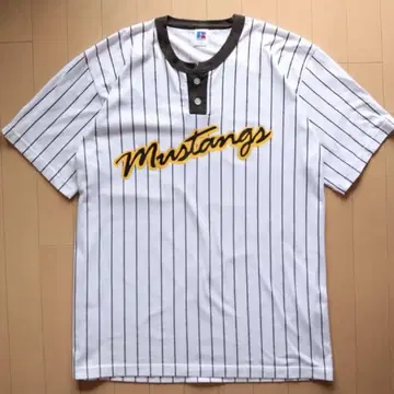 러셀 90s 베이스볼 셔츠 헨리넥 USA XL