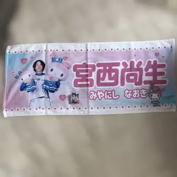 홋카이도 일본 햄 파이터즈 미야니시 나오키 투수 타월 배지 세트