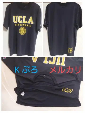 챔피온 UCLA 반팔 티셔츠 구제 의류 L 사이즈 네이비