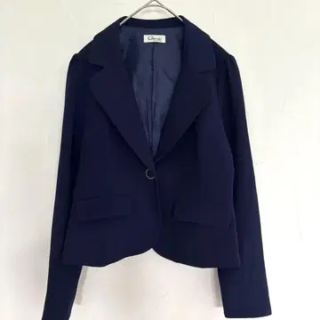 Cherite 네이비 블레이저 겉옷 졸업 네이비 블레이저 M