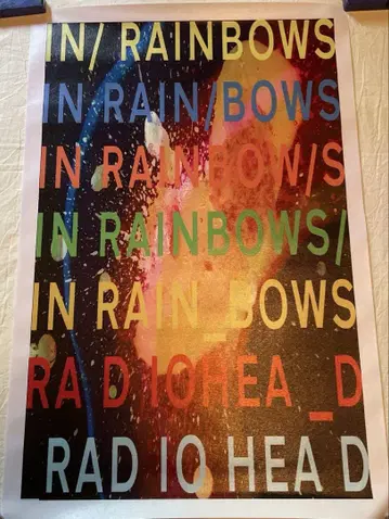 Radio head IN RAINBOWS 캔버스 포스터