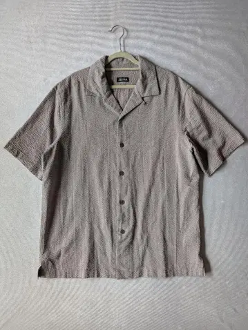 ZEGNA 시어서커 사파리 셔츠 M