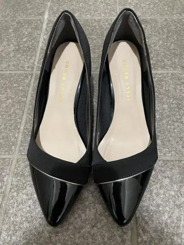 블랙 펌프스 21.5cm Jelly Beans