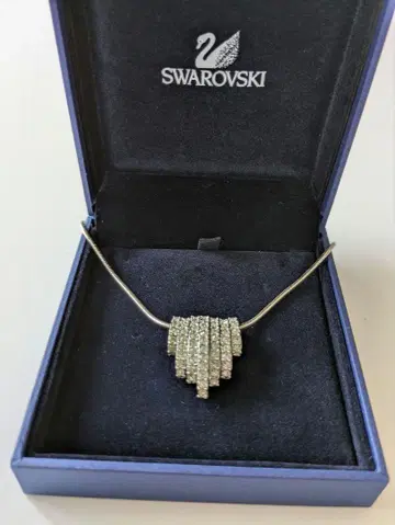 SWAROVSKI 스와로브스키 큐빅 7연 목걸이