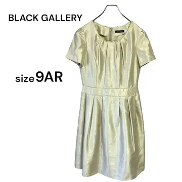 BLACK GALLERY 플레어 원피스 M 포멀 드레스 광택감