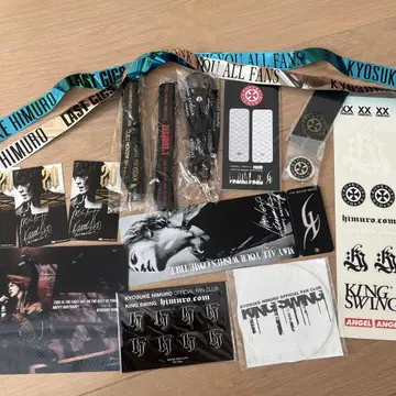 히무로 쿄스케 LAST GIGS 은색 테이프 파랑 테이프 로고 포함