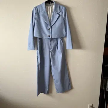 H&M 라이트 블루 셋업 팬츠