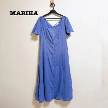 MARIHA 꿈의 드레스 플레어 슬리브 롱 원피스