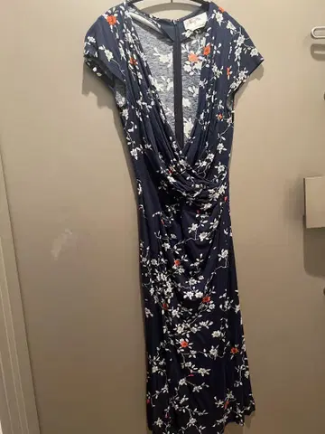 kayMe 네이비 꽃무늬 원피스 9호