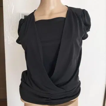 미사용 블랙 랩 스타일 반팔 38