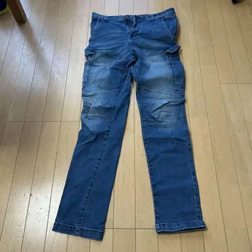 데님 카고 팬츠 4 포켓