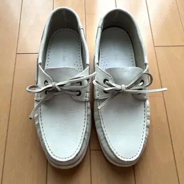Kent Club 화이트 가죽 데크 슈즈 L 사이즈