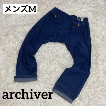 남성용 M 사이즈 사루엘 데님 archiver 입체 재단 면 100%