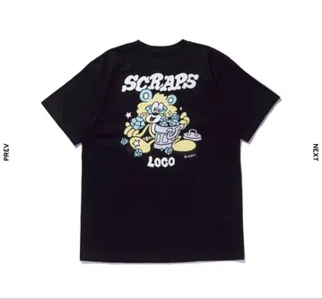 SCRAPS Loco 블랙 티셔츠 L 사이즈