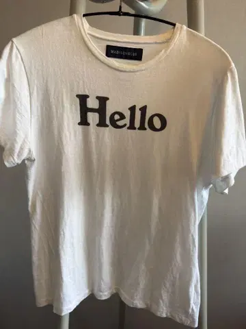 매디슨 블루 HELLO CREW NECK TEE 티셔츠 01 S