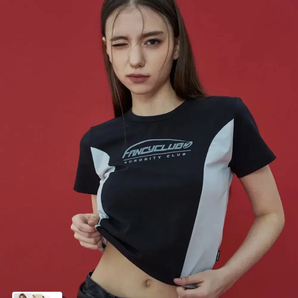 ★FANCY CLUB★ FY Patch Stripe Raglan Tee WHITEF25QB082 F25Q Fairley Fancy - Add Color Back Into Your Life | Tobi Fairley