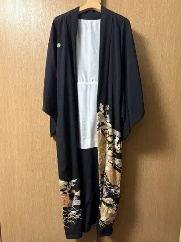 자수 기모노 코트