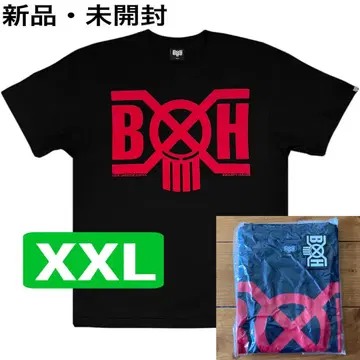 BOUNTY HUNTER LOGO TEE BLACK / RED 2XL