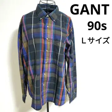 GANT 90s 홍콩산 체크 셔츠 긴팔 빈티지 멀티 컬러