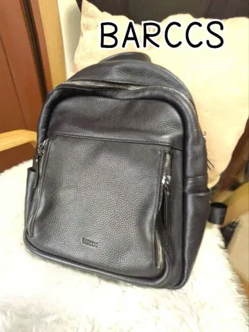새상품급 BARCOS 바르코스 백팩 가죽 천연 가죽 주름 가죽 블랙