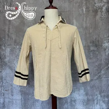 새상품급 드레스 히피 Dress hippy 시어서커 7부 소매 셔츠
