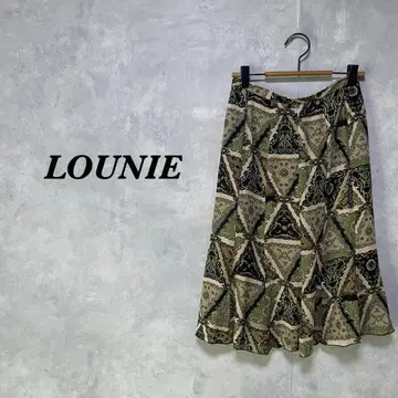 LOUNIE 루니 스커트 페이즐리 올 패턴 베이지 4159
