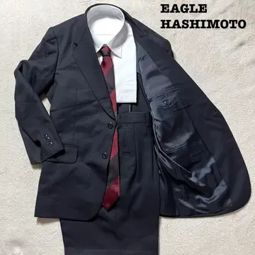 EAGLE HASHIMOTO 블랙 무지 프리 2턱 수트 상하의