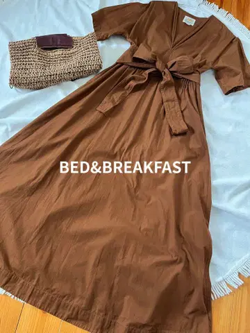 플레어 원피스 A 라인 B&B 코튼 브로드 원피스 S