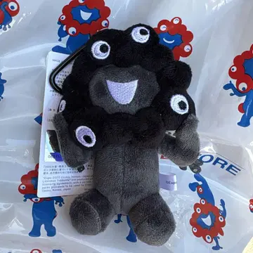 카라비너가 달린 마스코트 블랙 블랙 밈쿠밈쿠 봉제 인형 (앉은 버전)