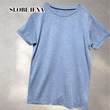 슬로브 이에나 블루 5부 소매 티셔츠 고품질 프리 사이즈 5549
