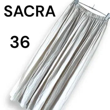 SACRA 사쿠라 [36] 아이보리 롱 스커트 허리 밴딩