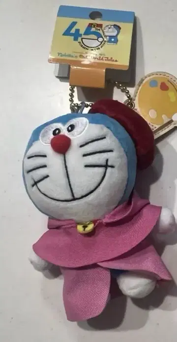USJ 유니버셜 한정판 도라에몽 봉제 인형 키링 그림 세계 이야기