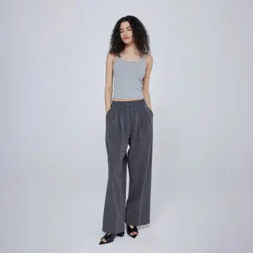 SEAROOMLYNN W 턱 이지 슬랙스 팬츠