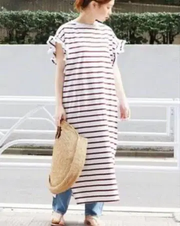 JOURNAL STANDARD 클리어 코튼 프릴 원피스 면 소재