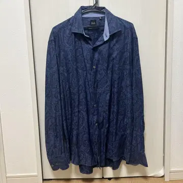 Saks Fifth Avenue XL 페이즐리 무늬 셔츠