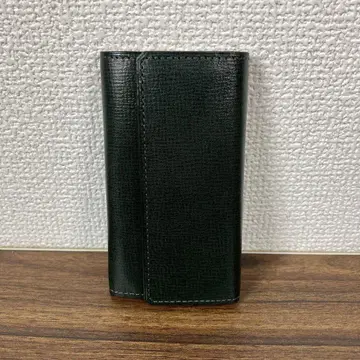 SOMES 다크 그린 가죽 키 케이스