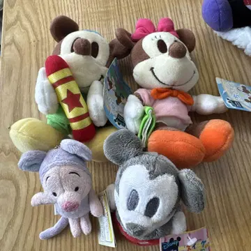 미키 미니 피글렛 봉제 인형 세트