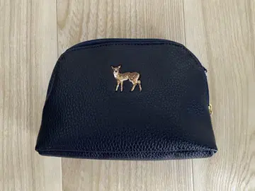 GODIVA 네이비 사슴 모티브 파우치