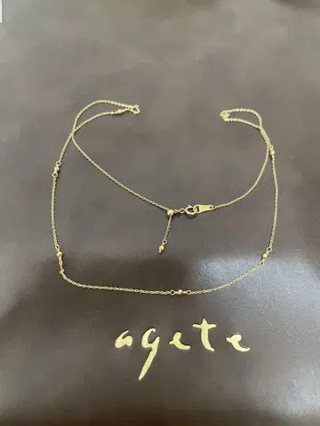 아가트 agete K10 컷 볼 목걸이